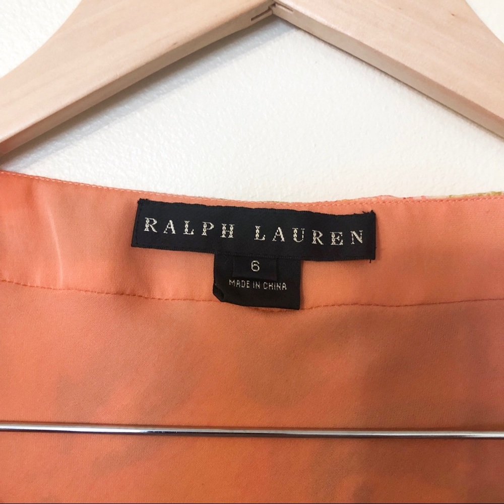 ralph lauren black label floral silk paisley dress - Picture 5 of 8